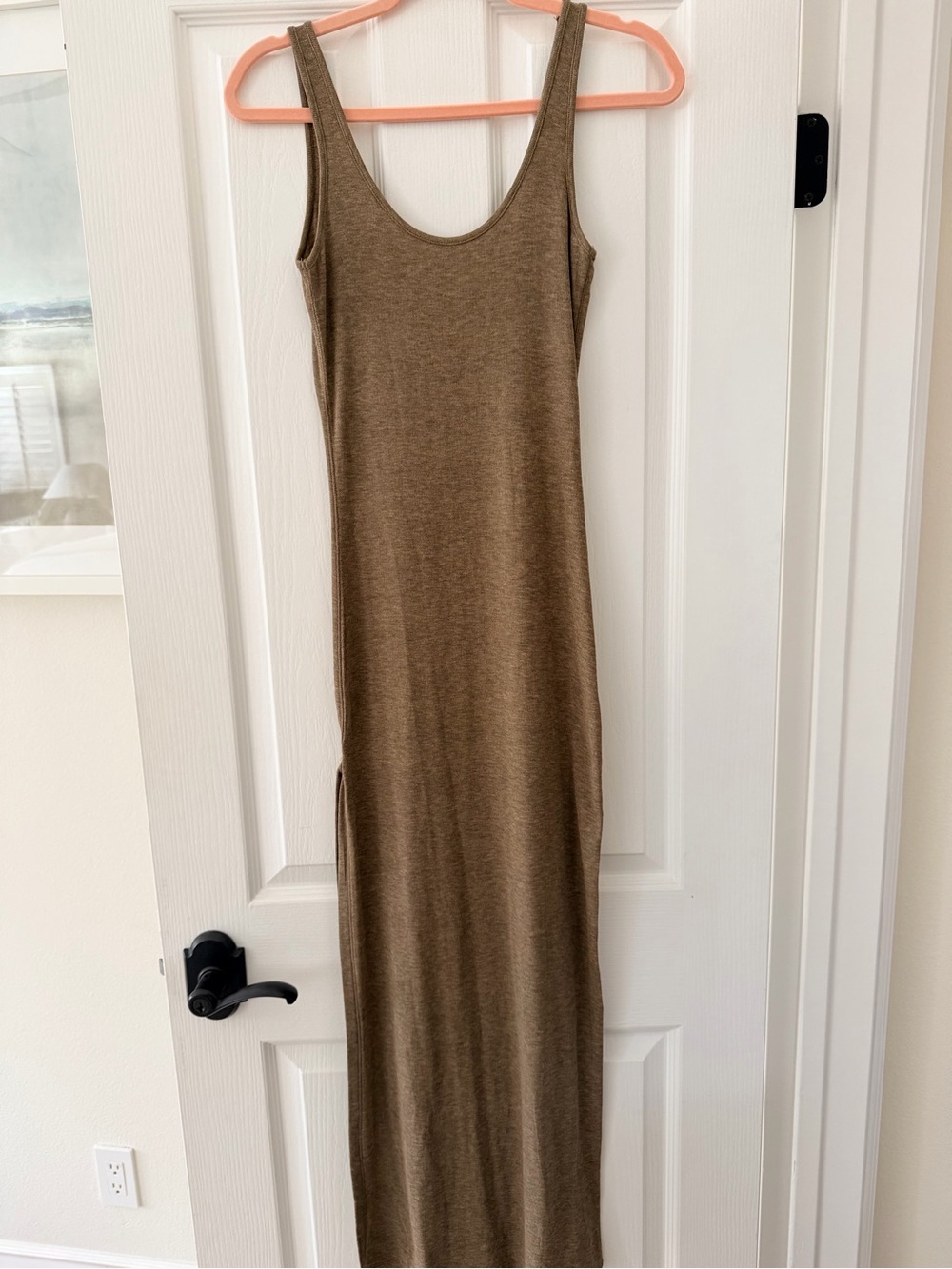 Zara long strappy dress Maxi Dress in Taupe Brown, small - Picture 6 of 6